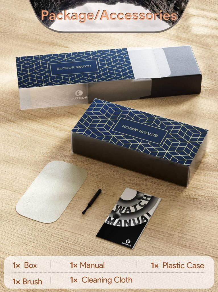 [EUTOUR] Магнитные часы Мужские часы Классные простые повседневные кварцевые часы Дизайн с магнитным шариком Водонепроницаемые 40-миллиметровый циферблат Резиновый ремешок Золото и серебро