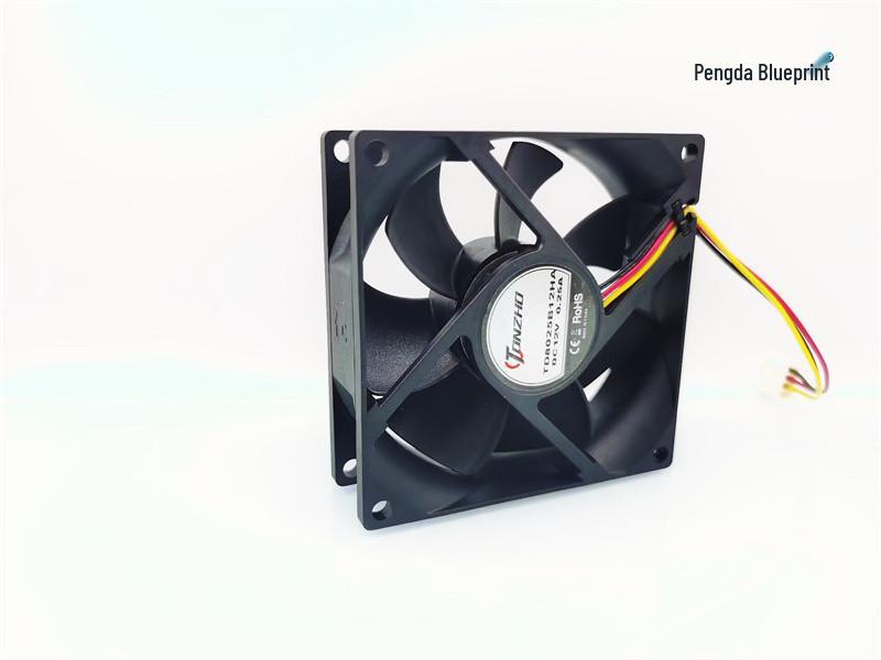 TD8025B12HA 8см Вентилятор для охлаждения компьютера 12В 0.25А с двойным шарикоподшипником