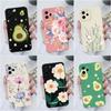 Силиконовый чехол для Honor X8A X7A 9X Pro 30 50 70 Lite 60 SE Magic5 Pro Fashion Avocado Matte Soft Square Back Cover Защита камеры для Honor Bumper