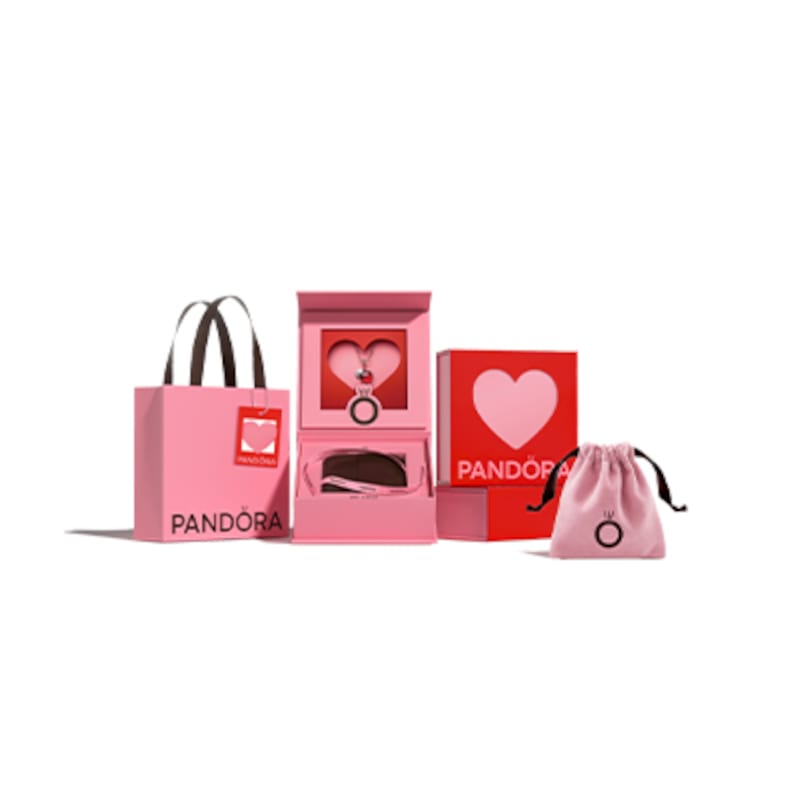 Pandora Браслет Moments женский, из черной кожи, с двойной петлей 590745CBK-D