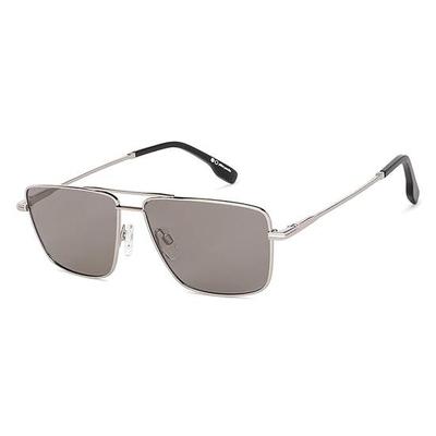 Солнцезащитные очки John Jacobs Silver Grey Square с поляризацией и защитой от УФ-излучения для мужчин и женщин - JJ S13146 - Упаковка из 1 шт.