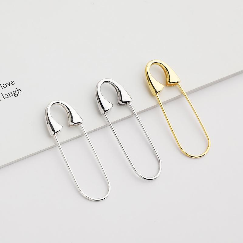 Позолоченная застежка-булавка из стерлингового серебра 925 пробы для браслетов, ожерелий и брошей в стиле «сделай сам».