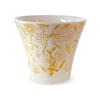Hasami Ware Made In Sarasa Yellow J-kitchens Teacup, Japan, 130cc, Water-Repellent Pattern, Small,