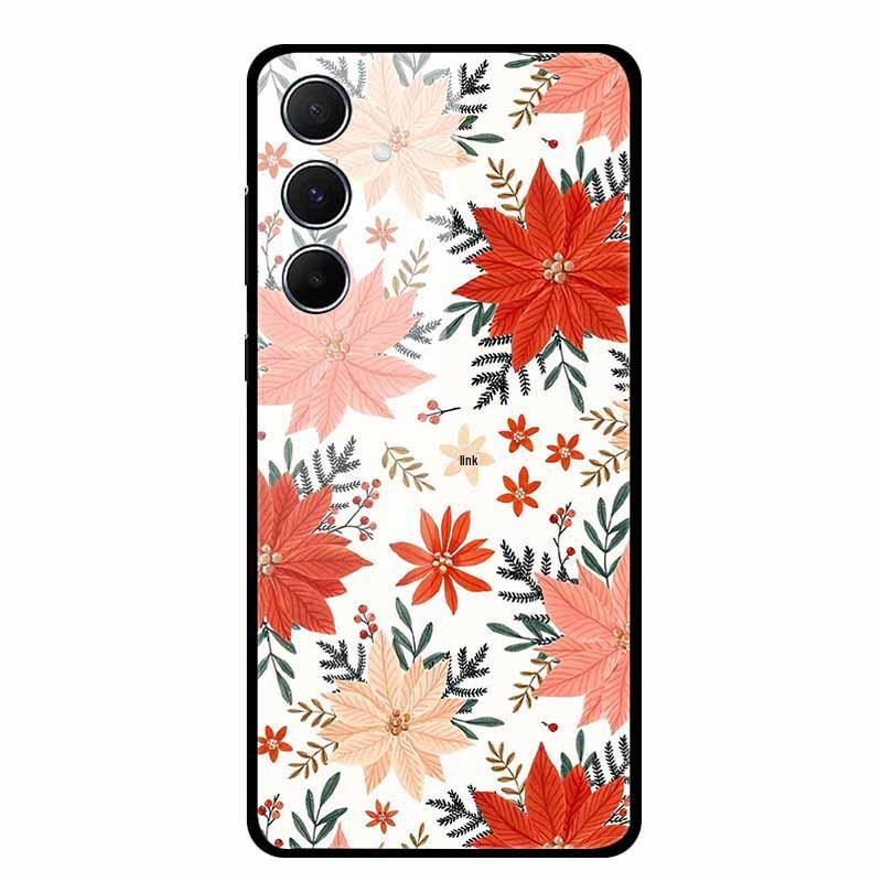 Tempered Glass Phone Case for Samsung A55 5G - Aesthetic Colorful Landscape Pattern