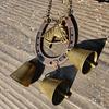 Handmade Vintage Metal Wind Chime Metal Horseshoe-Shaped Bell Ornament Home Decorative Hanging Piece for Home and Outdoor Decor