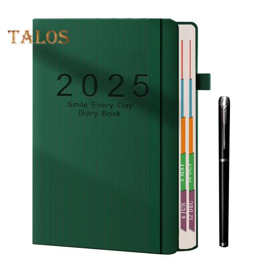 Ежедневник 2025 г. Одна страница в день Янв-Дек A5 Ежедневник 2025 Ежедневник Ежемесячные вкладки Твердый переплет 2025 Почасовая книга встреч