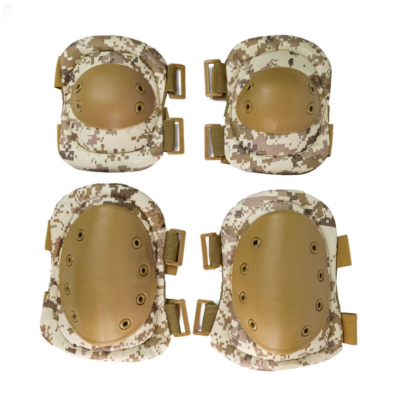 Adult Camo Tactical KneePad Elbow Pads CS Training Cycling Protector Army Airsoft Outdoor Sports Protective Kneepad Safety Gear