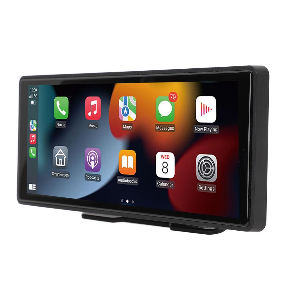 Портативная автомобильная стереосистема с голосовым управлением, GPS-навигацией, AUX FM, 10,26-дюймовым сенсорным экраном, автомобильное радио для Carplay для Android Auto