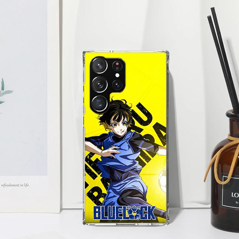 Чехол для телефона Blue Lock Бачира Мегуру для Samsung Galaxy S26 S25 Edge S24 FE S23 S22 Ultra S21 Plus S20 + Художественные Fundas Задняя крышка Ga