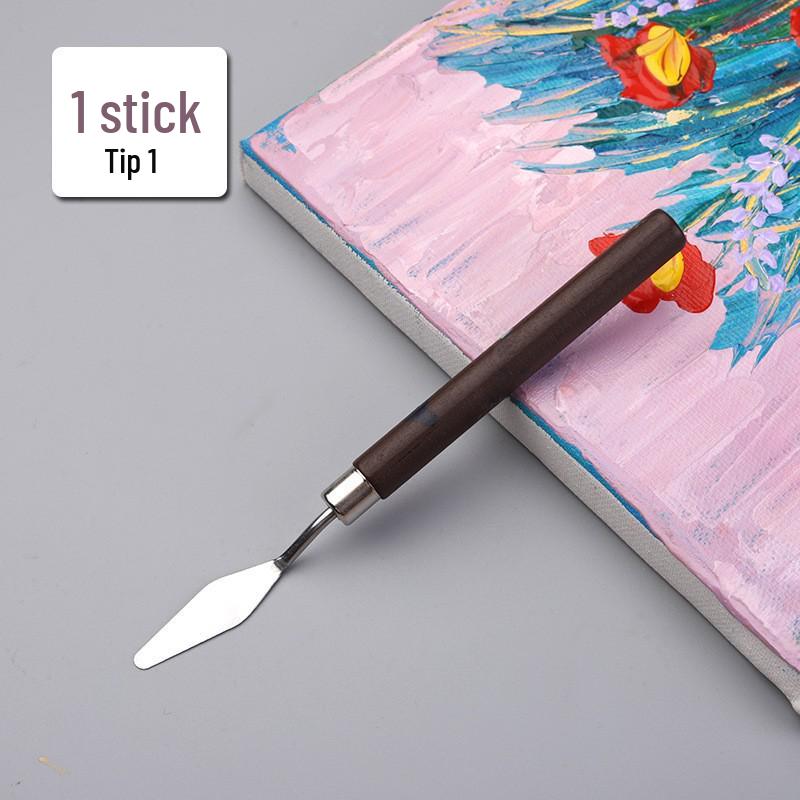 Oil Painting Palette and Spatula Set: Knife Set for Acrylic, Gouache, and Pigment