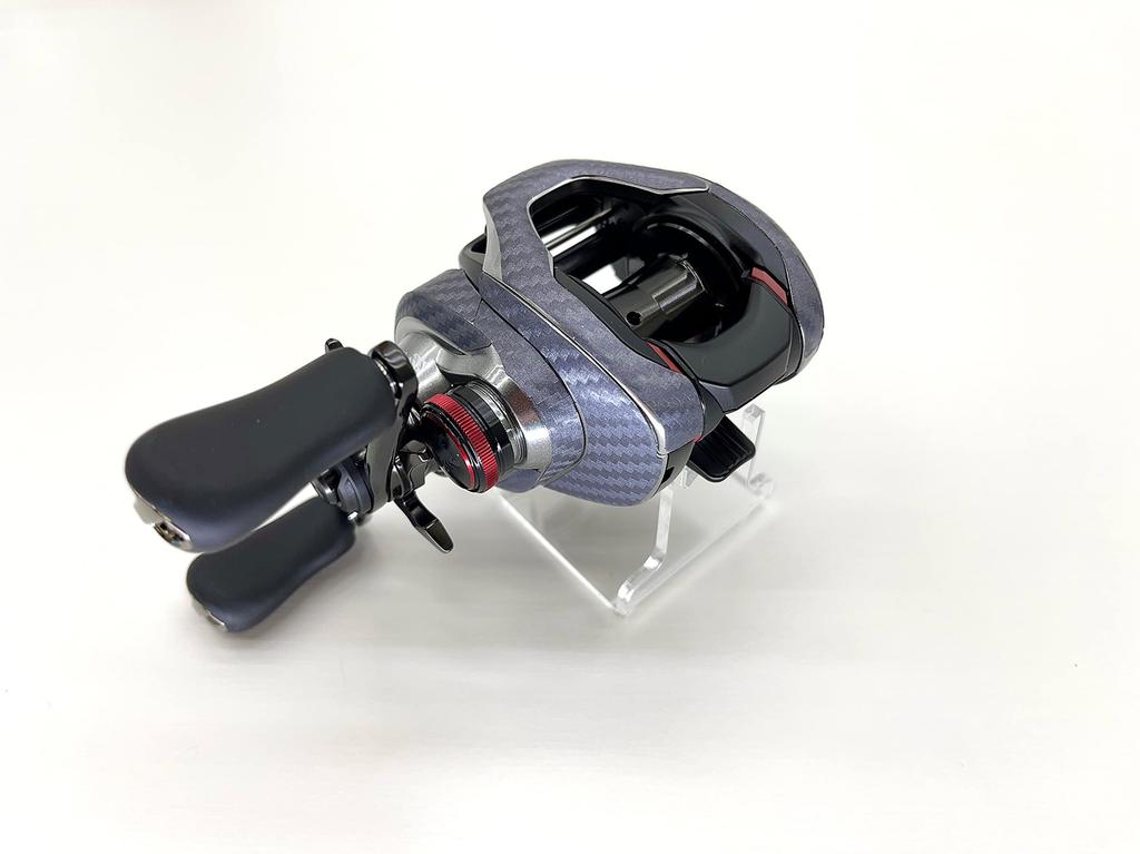 CUSTOM YOROI 21 Scorpion DC Custom Scratch for Baitcasting Reels SEAT.JP Decal, Resistant, (Silver, Left-Handed)