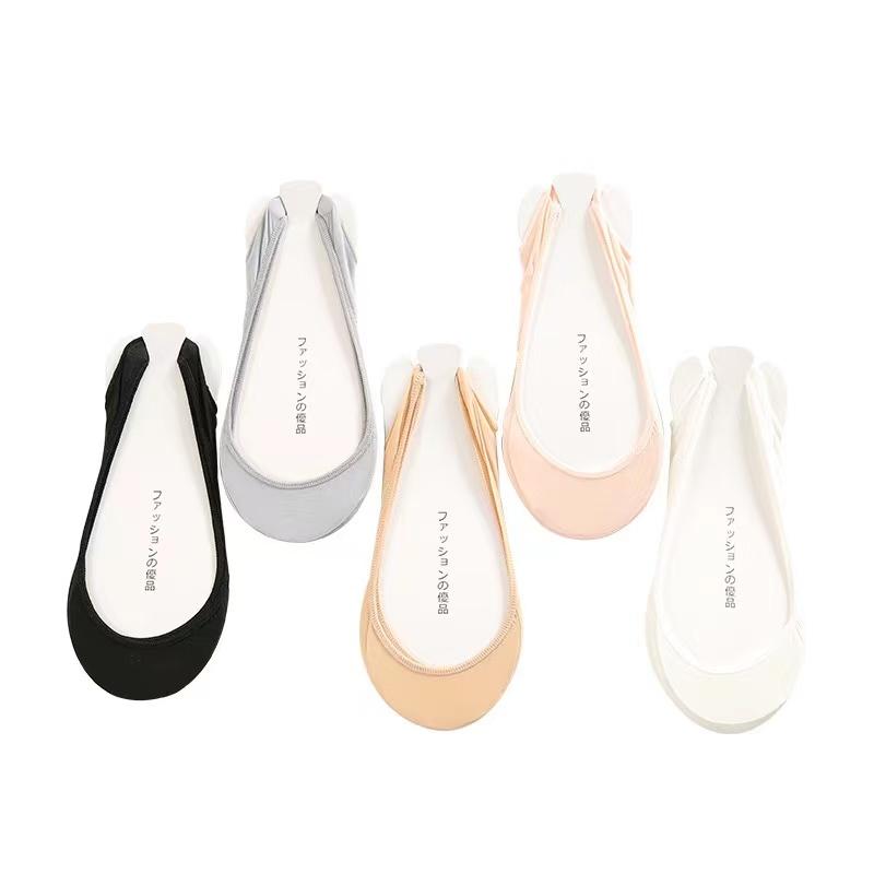 1 пара женских носков, силиконовые нескользящие летние тонкие невидимые носки-лодочки, дышащие, удобные, женские носки из ледяного шелка высокого качества