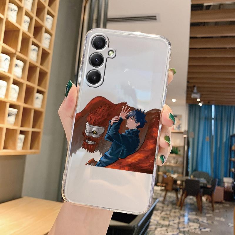 Мягкий прозрачный силиконовый чехол с рисунком аниме для Samsung A55 M35 S24 Xiaomi Redmi Note 13 Poco C65 iPhone Camera Противоударный защитный чехол