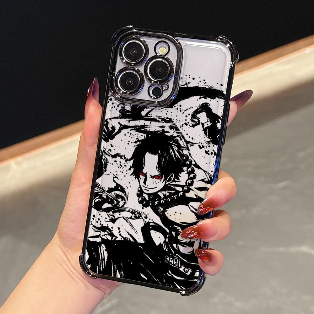 Японское Аниме O-One Piece Арт Чехол Для iPhone 17 Pro 16 15 14 13 12 11 Pro Max Чехол 17 Plus 17E 16E 17Air Силиконовый Чехол Для Телефона