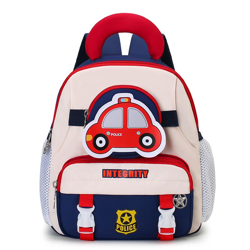 Kindergarten Pupils Schoolbag Cartoon Cute Hot Air Balloon Boys And Girls Backpack Children'S Backpack Tide