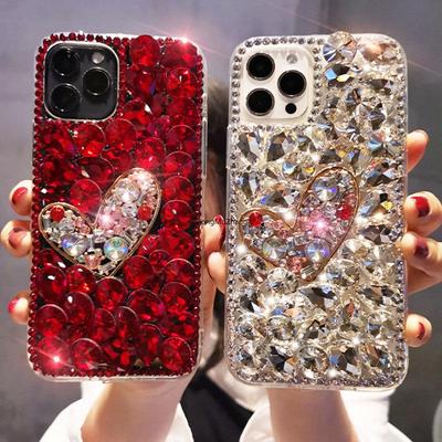 Модный чехол с кристаллами и бриллиантами для Iphone 14 13 12 11 Pro XS Max XR X 8 7 Plus/Samsung S23 S22 S21 S20 S10 A12 A22 A32 A52 A72/Redmi Note10 9 9A 9C 9T
