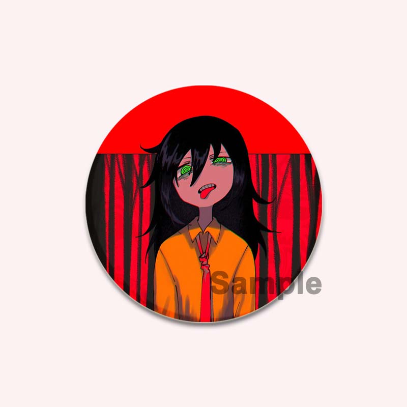 32/44/58MM Аниме Tomoko Kuroki Watamote Pins Милый мультяшный значок ручной работы Броши для нагрудника для рюкзака Одежда Подарки Аксессуар