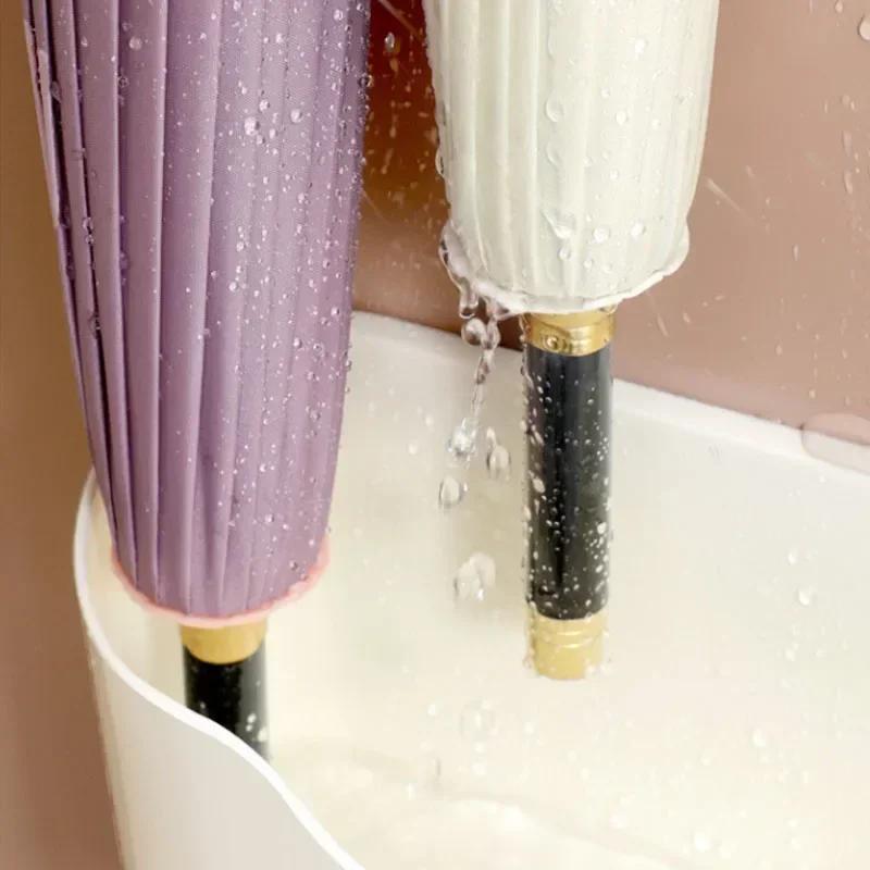 Wall Mounted Umbrella Holder Nail Free Fastener Style Multi-Functional Household Umbrella Storage Rack,sun Umbrella Holder