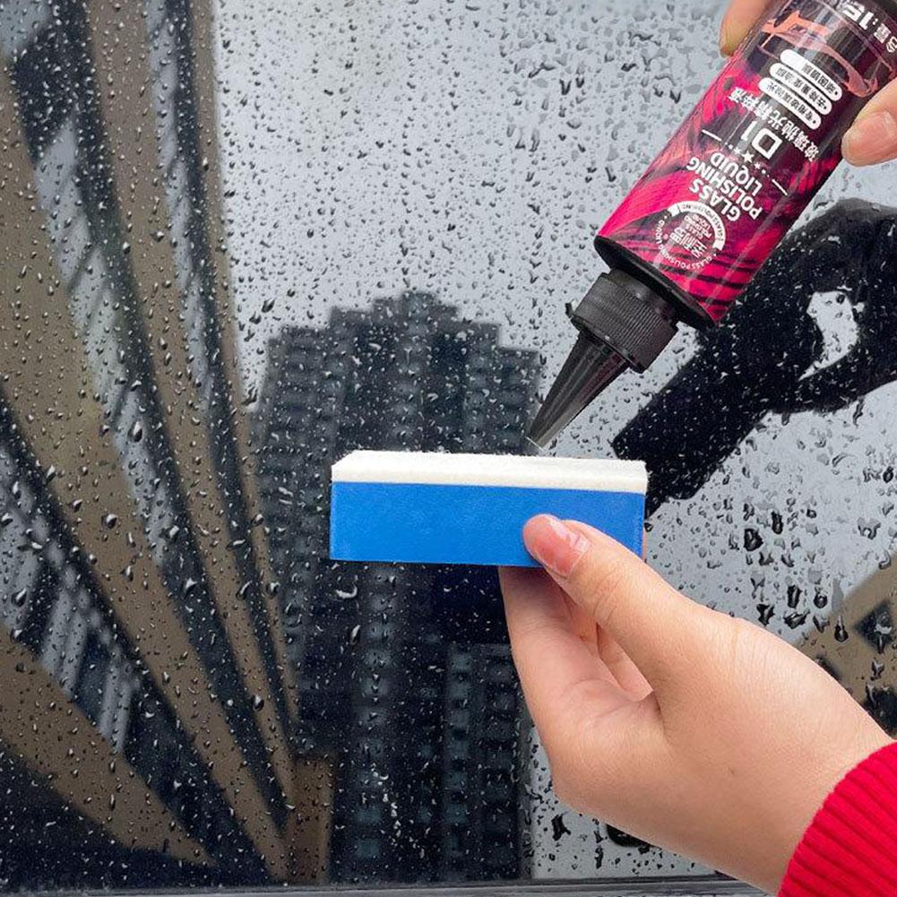 Auto Glass Polishing Fluid Car Glass Oil Film Watermark Remover Windshield Cleaner One Wipe Shine Degreasing Film Car Care