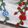 Вышитый DIY Декор Аппликация Патч Роза Швейные принадлежности