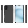 WANLONFENG MS Series for iPhone 16 Matte TPU Case with Tempered Glass Film (Big Lens Hole)