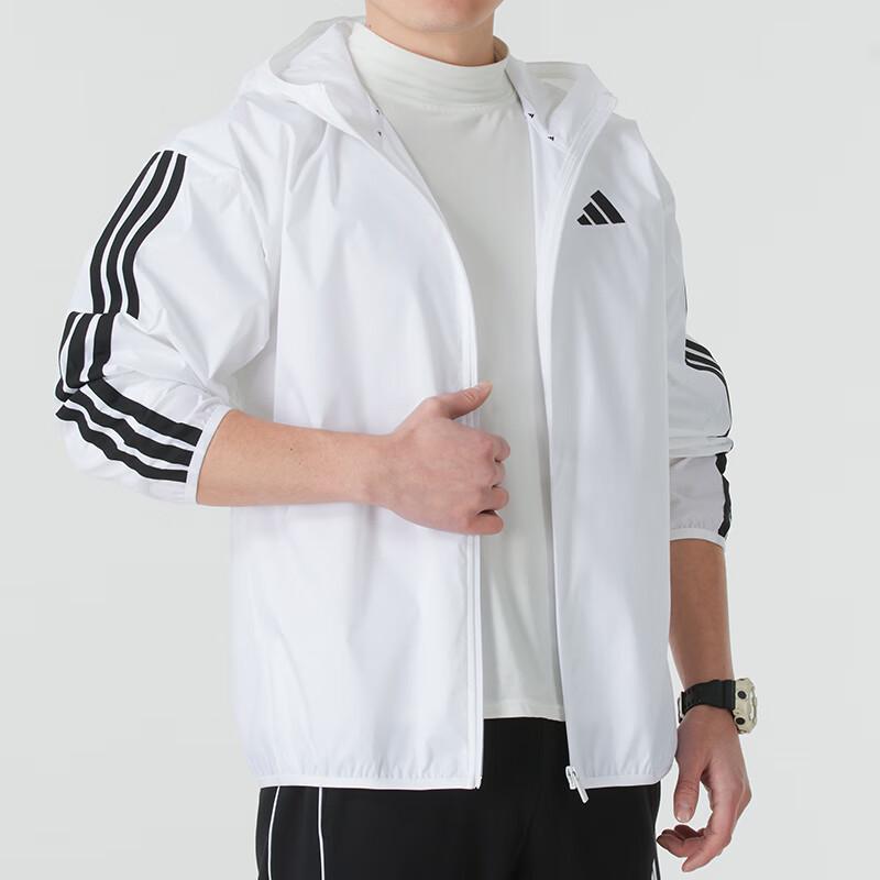 adidas Мужская тканая куртка с капюшоном JF3682