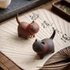 Lovely Cat Tea Pet Cute Tea Table Decoration Great for Tea Collection Enthusiasts Desktop Ornament Decoration