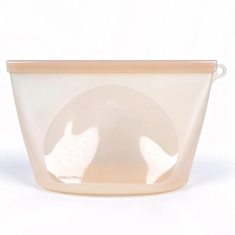 Sealed silicone fresh-keeping bag Household refrigerator Milk storage bag Food storage bag Self-sealing food bag Kitchen fresh-keeping bag box