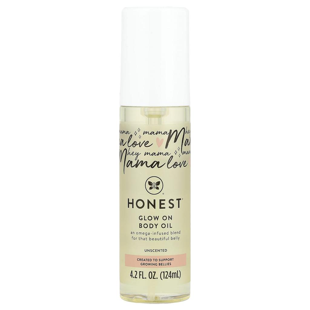 The Honest Company, Масло для тела Glow On, Без отдушек, 124 мл (4,2 жидких унции)