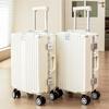 Yongsheng Multi-Function Aluminum Suitcase Set: 24-inch Password Trolley, 20-inch Boarding Case, Universal Wheels, Anti-Fall Design.