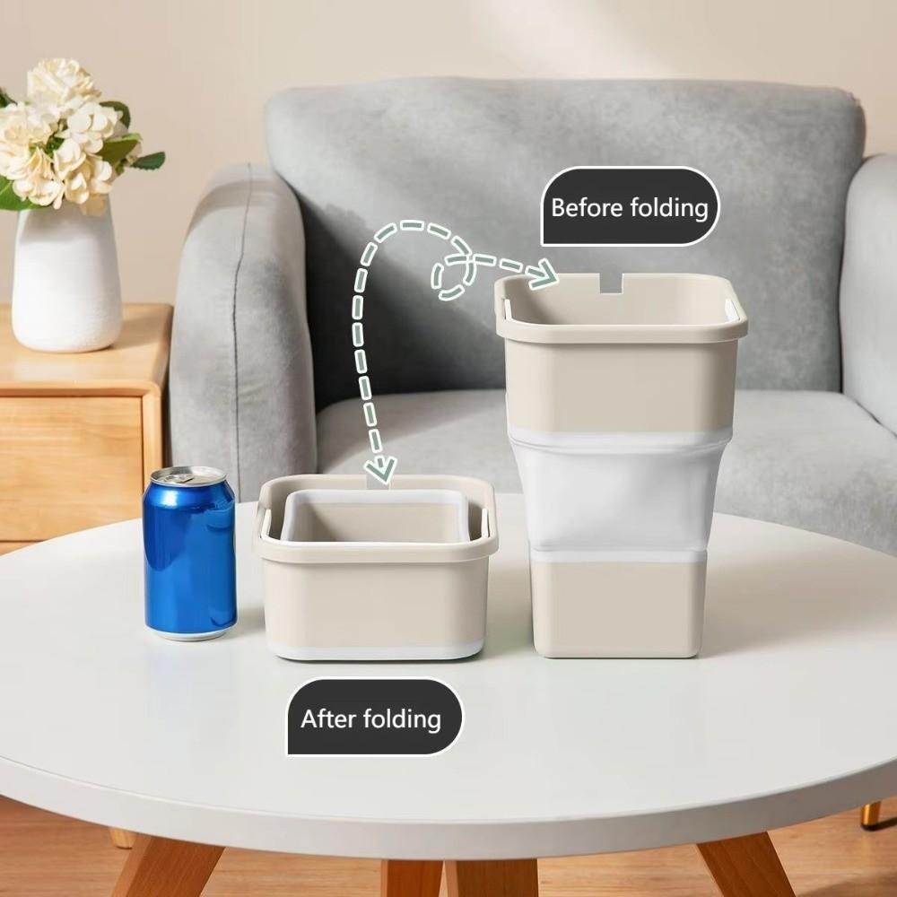 Multi-function Folding Car Trash Bin Portable Rubbish Basket Car Supplies Waste Litter Can Car Use