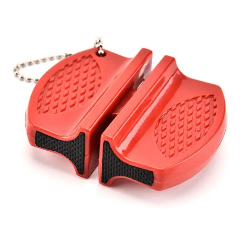 New Mini Knife Sharpeners Ceramic Rod Knife Whetstone Sharpener Portable Butterfly Type Outdoors Sharpening Knives Stone Tools