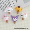 Мультяшные аксессуары для игрушечной еды Sanrio для DIY: Печенье, Клей-крем, Чехол для телефона, Заколка для волос и Декорации для Crocs.