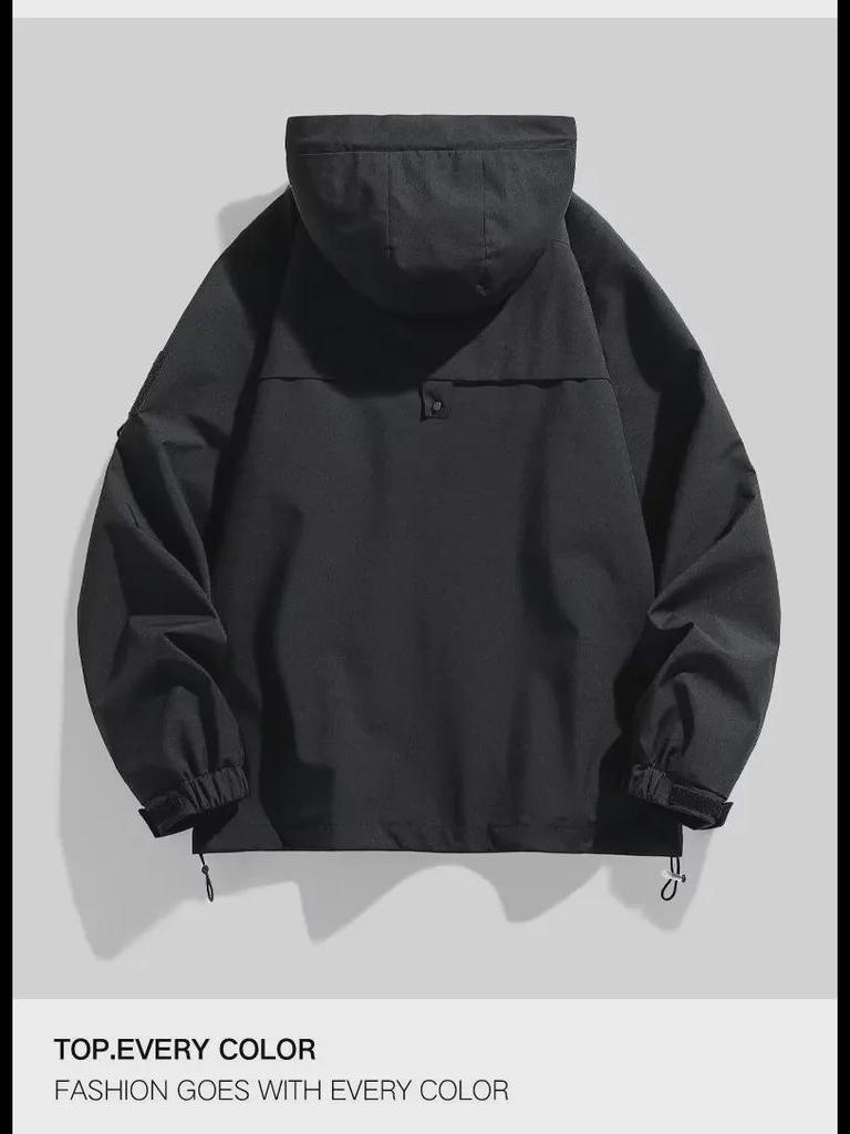 American-Style Waterproof & Windproof Spring/Autumn Jackets for Men & Women: Trendy All-Match Mountaineering Sportswear