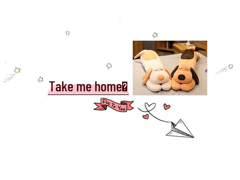 Большая плюшевая собака-подушка - Мягкая игрушка для объятий для сна