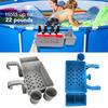 Pool Storage Basket for Above Ground Pools Poolside Storage Organizer with Cup Holder Hook Pool Accessories Holder Fits for Most Frame Pools