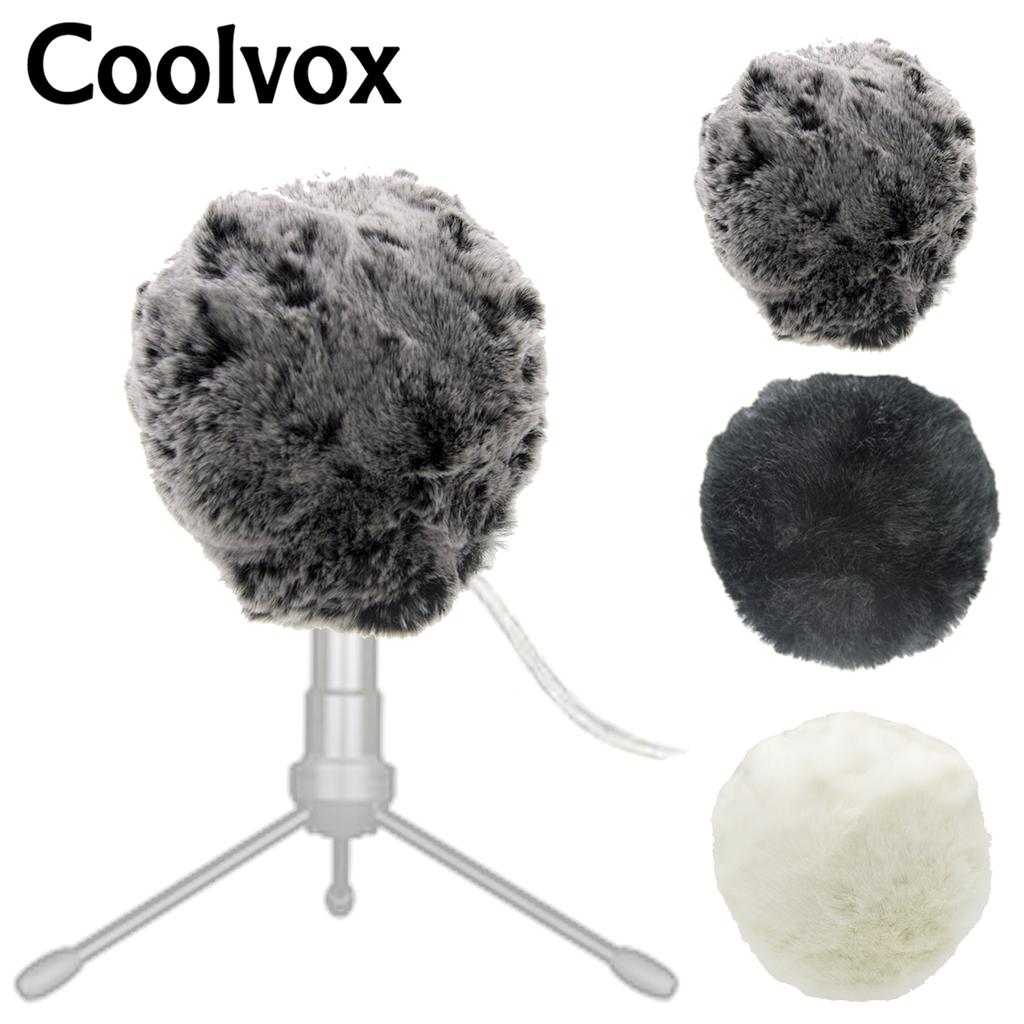 Music Studio Equipment Outdoor Artifical Fur Windscreen Condenser Microphone Cover Muff Windscreen for Blue Snowball