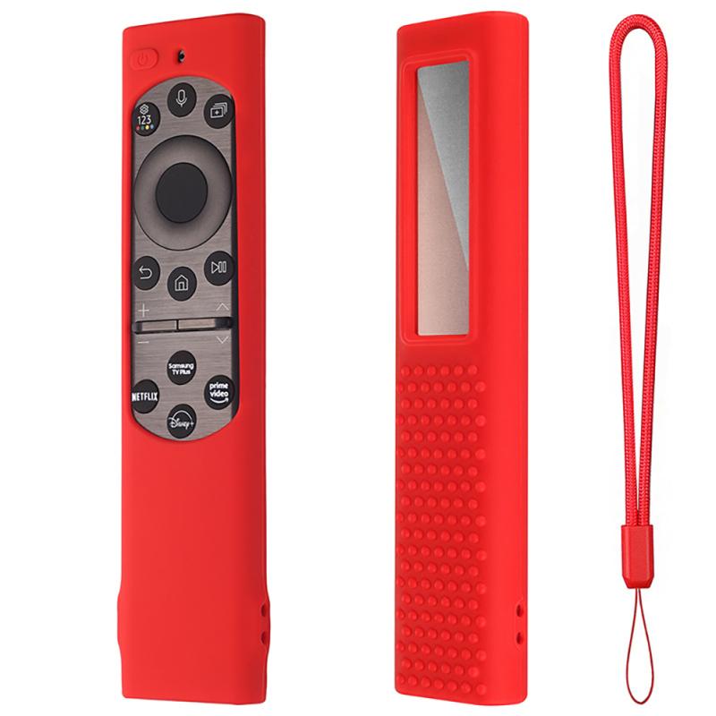 Силиконовый чехол для пульта дистанционного управления для телевизора, защитный чехол со шнурком, совместимый для Samsung Solar Tm-2180e