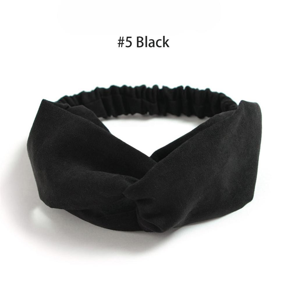 Витые эластичные повязки на голову, однотонная повязка для волос с крест-накрест, винтажные замшевые повязки на голову для женщин, нескользящая повязка на голову для йоги, тренировок, тюрбан, аксессуары для волос
