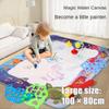 1шт большой размер волшебный водный коврик для рисования раскраска с многоразовыми волшебными ручками доска для рисования Монтессори развивающие игрушки