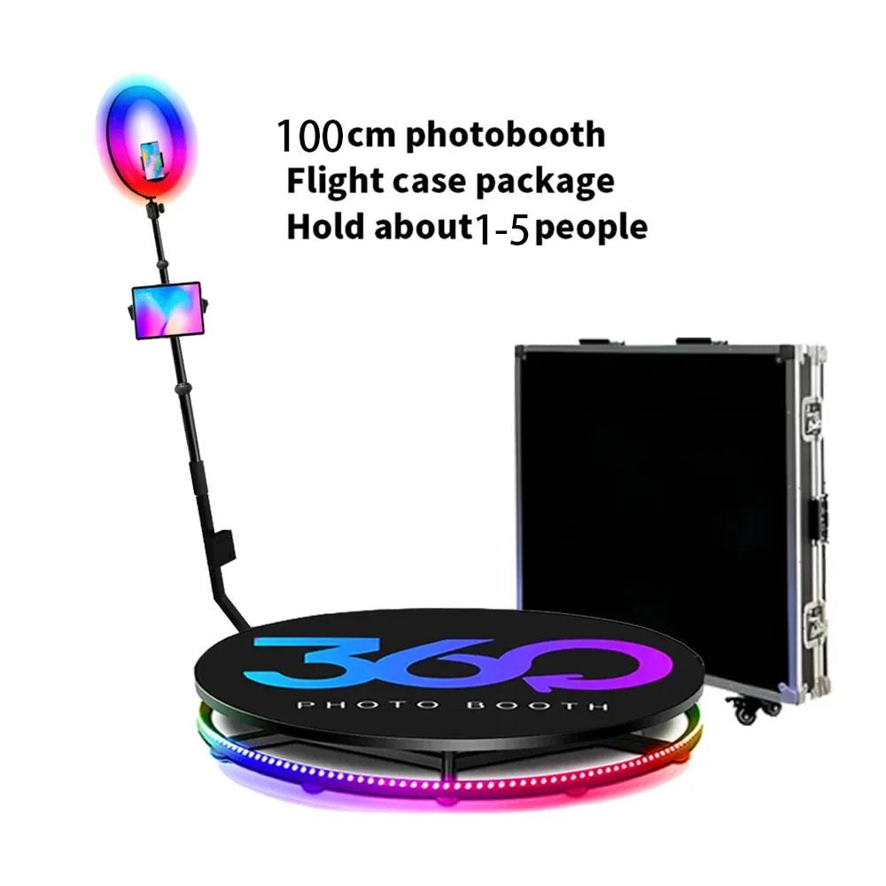 Быстрая доставка 360 Photo Booth Spin Machine 360-градусная камера фотобудка видео аксессуары вращающаяся 80 см цена для вечеринок