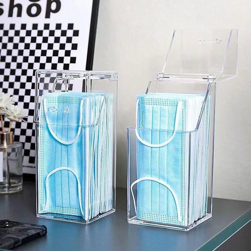 Mask Storage Box Wet Tissue Box Baby Wipe Dispenser Holder Dust-Proof Tissue Box
