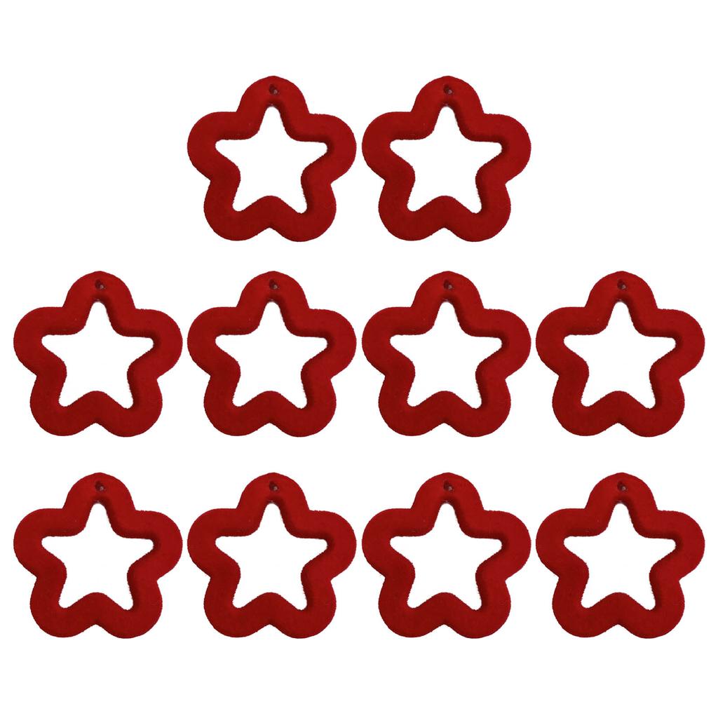 Набор акриловых бусин 10 шт. Свободные полые пятиконечные бусины-звезды Бусины для изготовления браслетов дружбы Ювелирная фурнитура