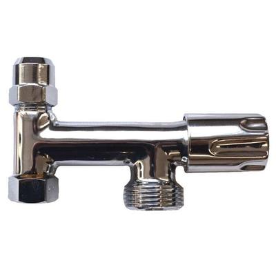 Угловой кран с двумя ручками комфорт 3/8"x10 ммx3/4"x53 мм