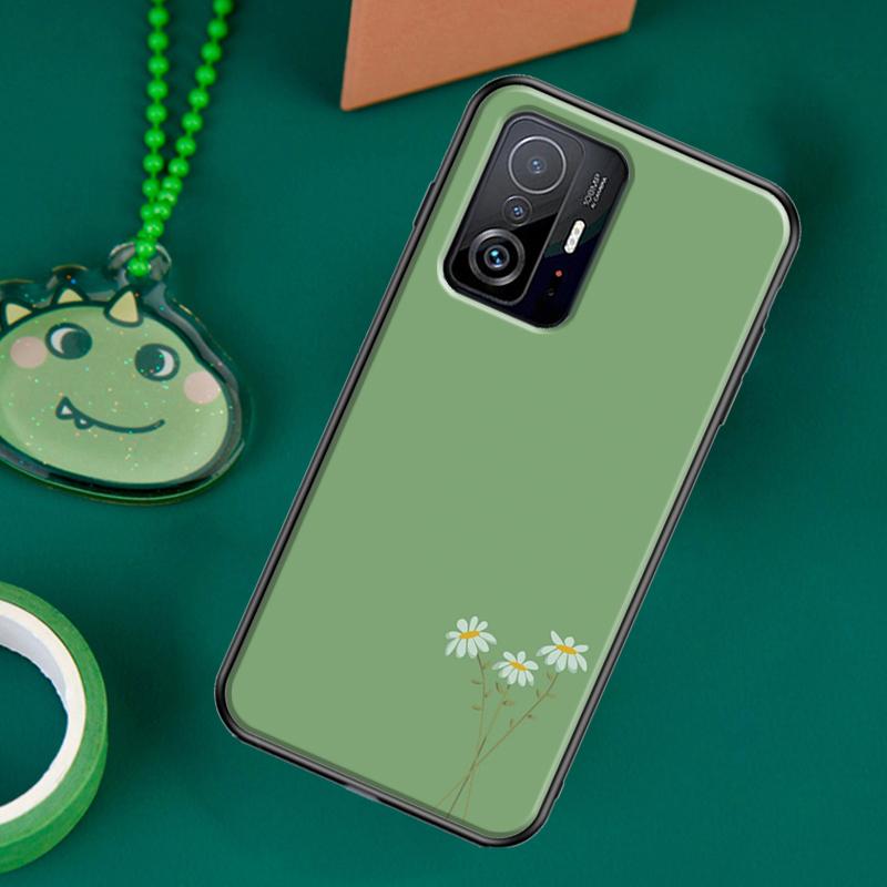 Эстетичный чехол Sage Green для POCO F5 X5 X3 Pro X4 F4 GT F3 M5s C40 Чехол для Xiaomi 13 12 Lite 11T 12T Pro 12X