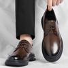 Осень и зима мужские кожаные туфли деловые туфли повседневные туфли мягкая подошва четыре сезона одинарные туфли мужские кожаные туфли тренд