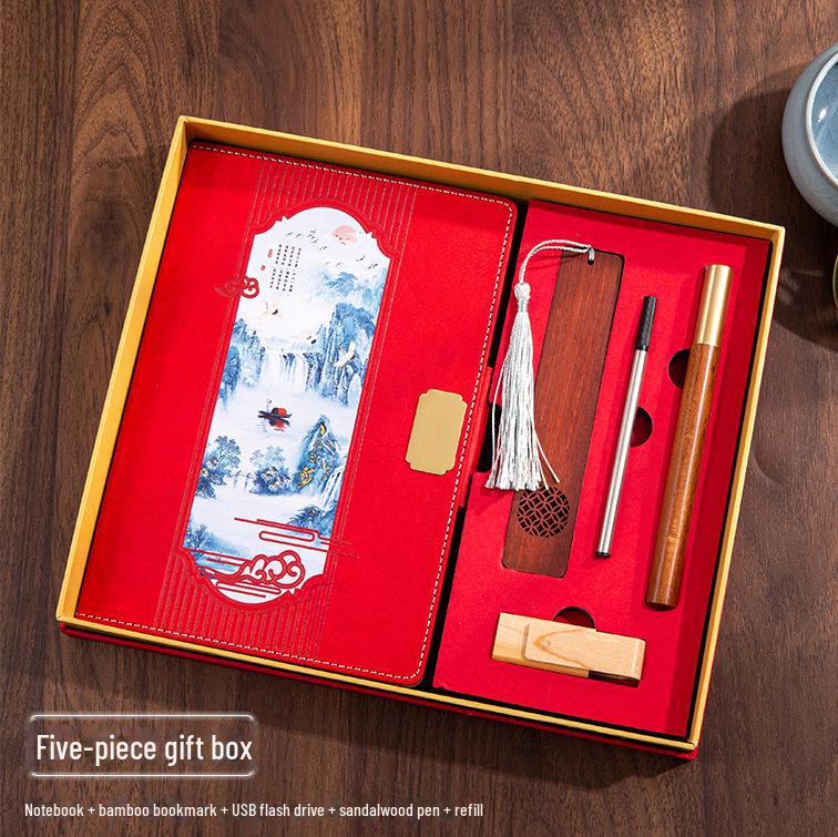 Подарочный набор из креативных деловых блокнотов 2025 года с магнитной застежкой