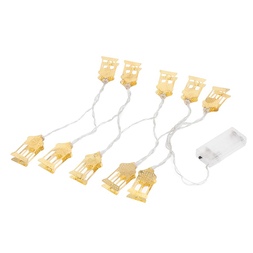 Castle LED String Lights Islam Eid Ramadan Mubarak Decorations Aesthetic Room Decor for Outdoor Tent