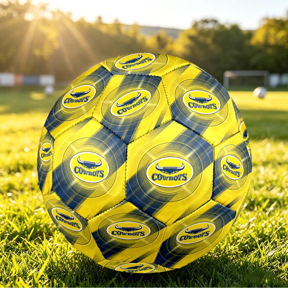 North Queensland Cowboys Size 5 Sports Training Ball Shock Absorbing Durable Ball For Match Daily Practice Outdoor Activities