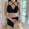 Source is a 1011 new split swimsuit women's high-waisted triangle sexy hot spring swimsuit